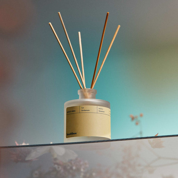 Reed Diffuser - Floral, Fresh, Warm - Flame-Free Home Fragrance for Stress-Relief by Brooklinen | Luxury Gift Ideas