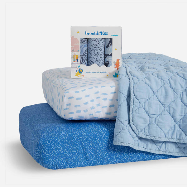 Highly Absorbent Classic Bath Sheet Bundle in Light Blue by Brooklinen - Holiday Gift Ideas