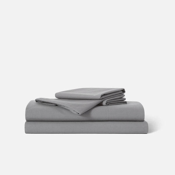 Luxe Sheet Set (Paragon), Flint Gray, Cal King - Standard Textile Home