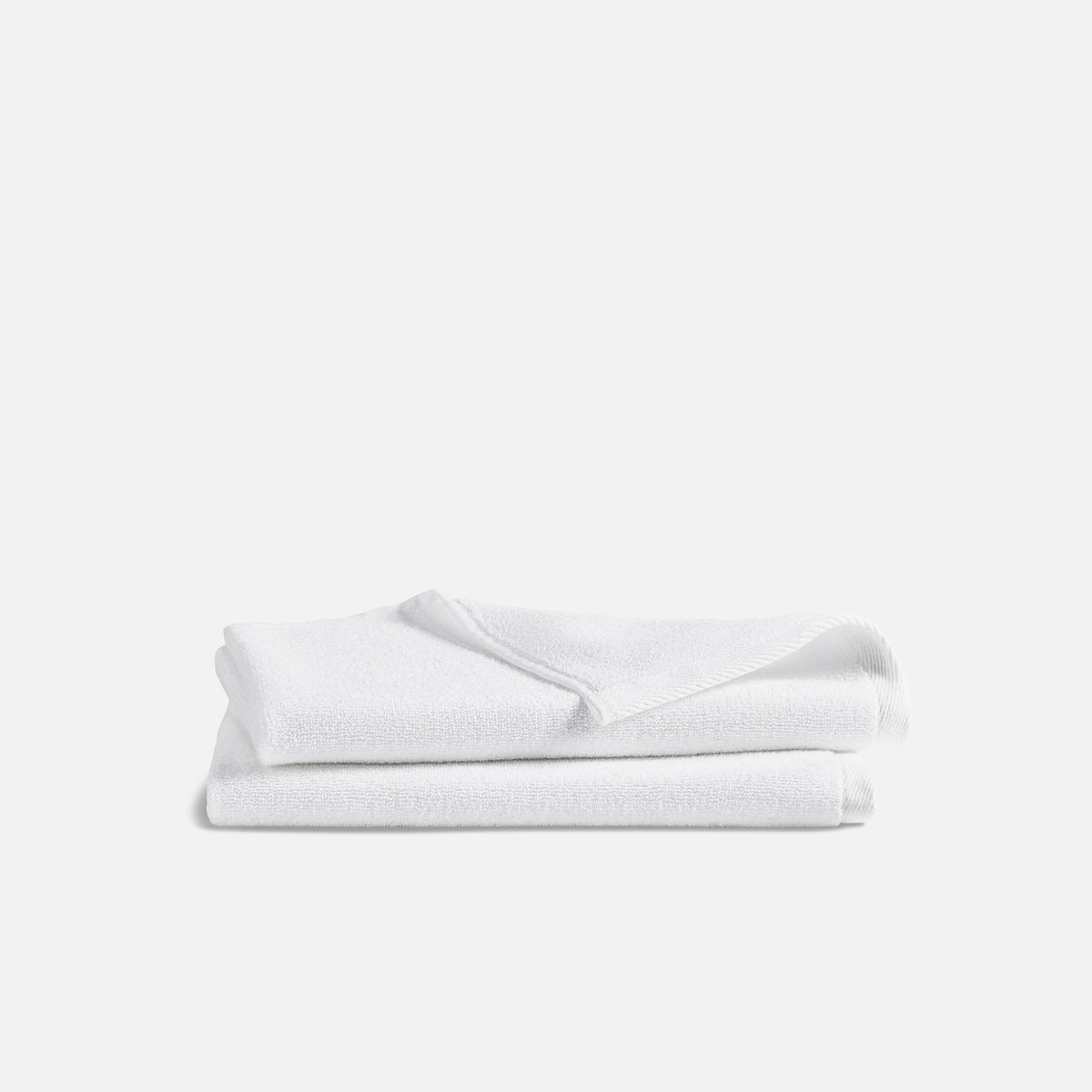 Plush Turkish Cotton Hand Towels (White)