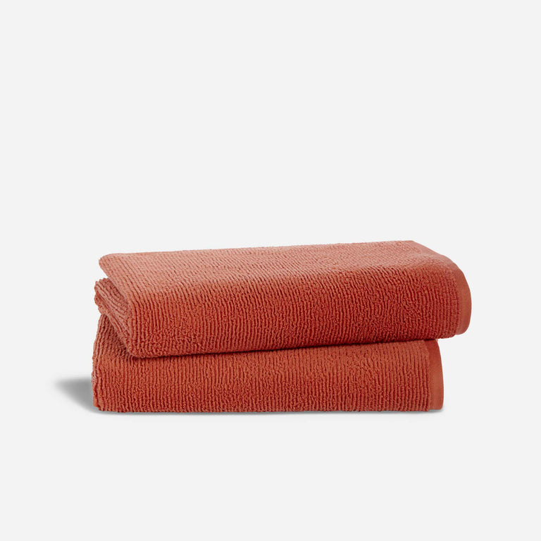 Red orange hotsell bath towels