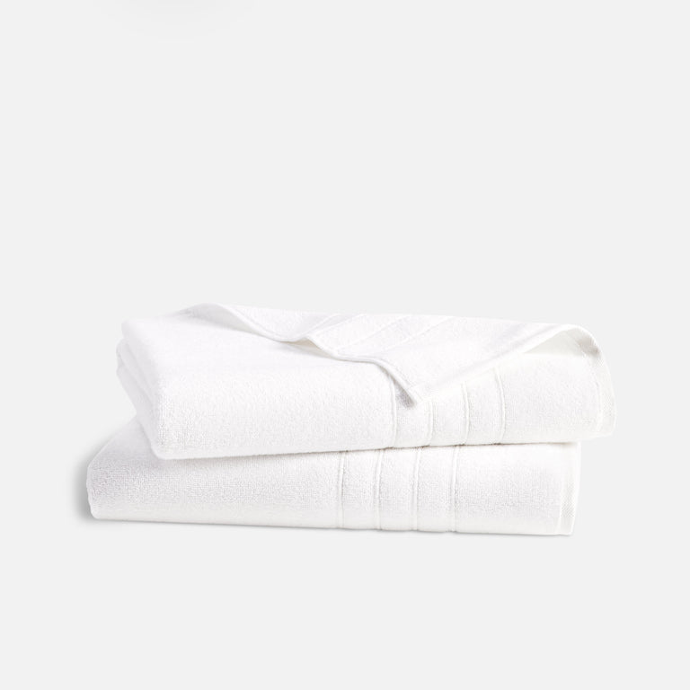 Highly Absorbent Classic Bath Sheets in White by Brooklinen