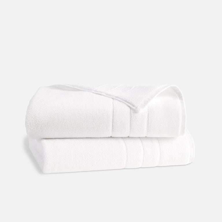 Super-Plush Turkish Cotton Bath Sheets - White