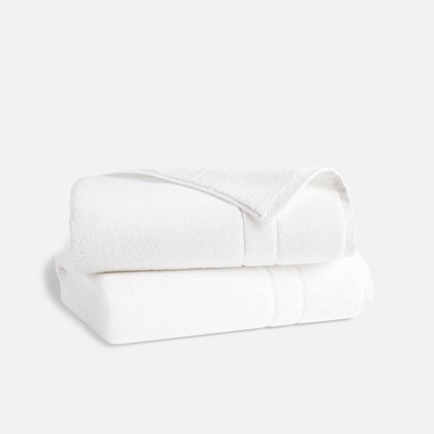 Boll & Branch Spa Organic Hand Towel, Set of 2 - White