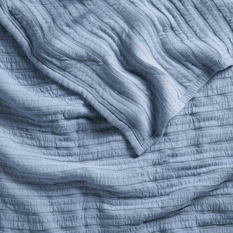 Blue cotton hot sale quilt