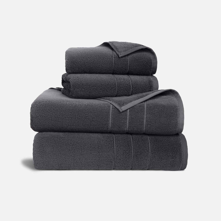 Super-Plush Turkish Cotton Bath Sheet Bundle (Graphite)