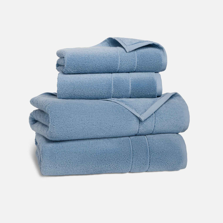 Highly Absorbent Classic Bath Sheet Bundle in Light Blue by Brooklinen - Holiday Gift Ideas