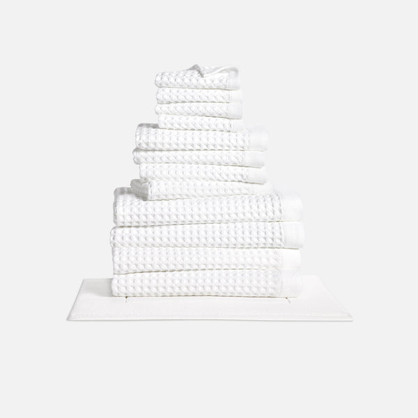 Waffle Towel MoveIn Bundle Textured Waffle Towels Brooklinen