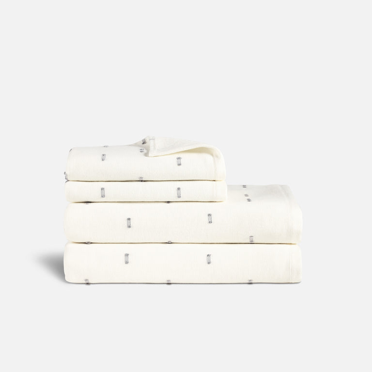 Brooklinen - Dot Jacquard Fouta Bath Towel Bundle