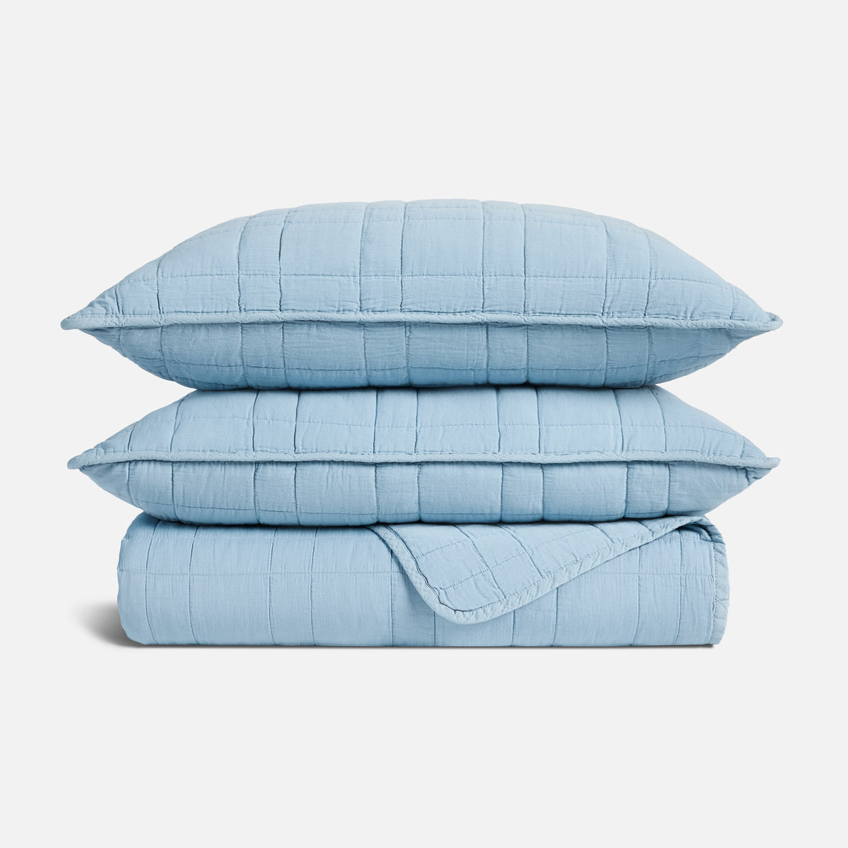 Lightweight Cotton Quilt Set - Color Storm, King