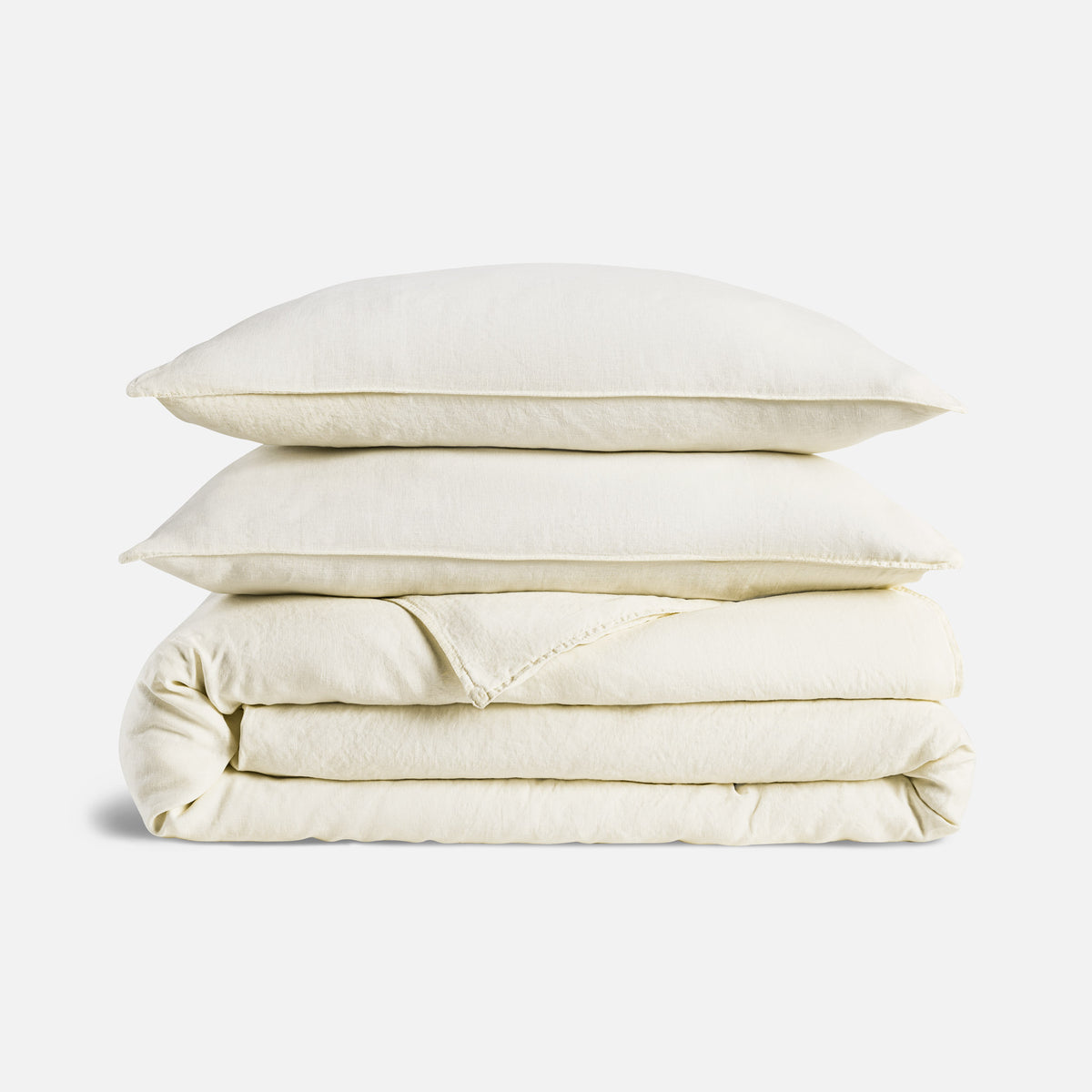 Linen Duvet Cover Set — French Moss