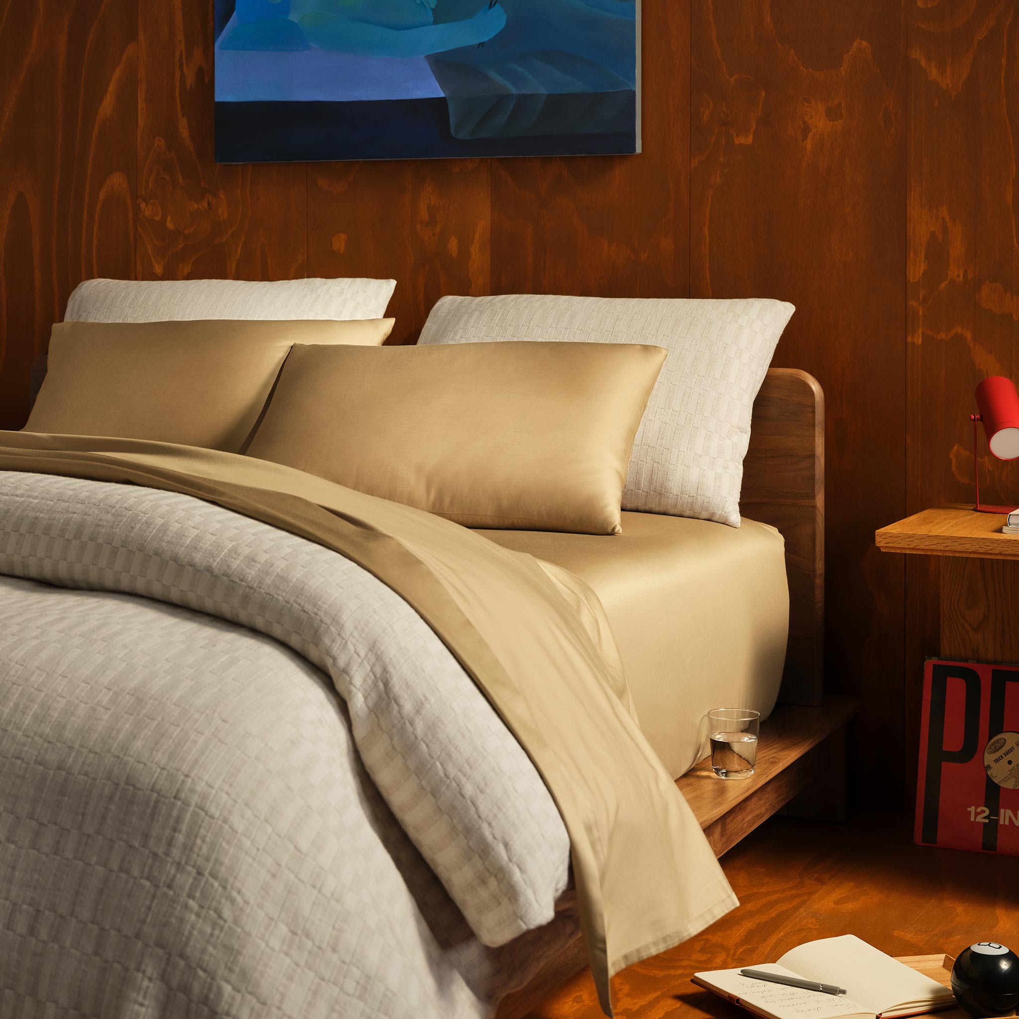 トップス duvet Woven Checkerboard Duvet Set | Brooklinen