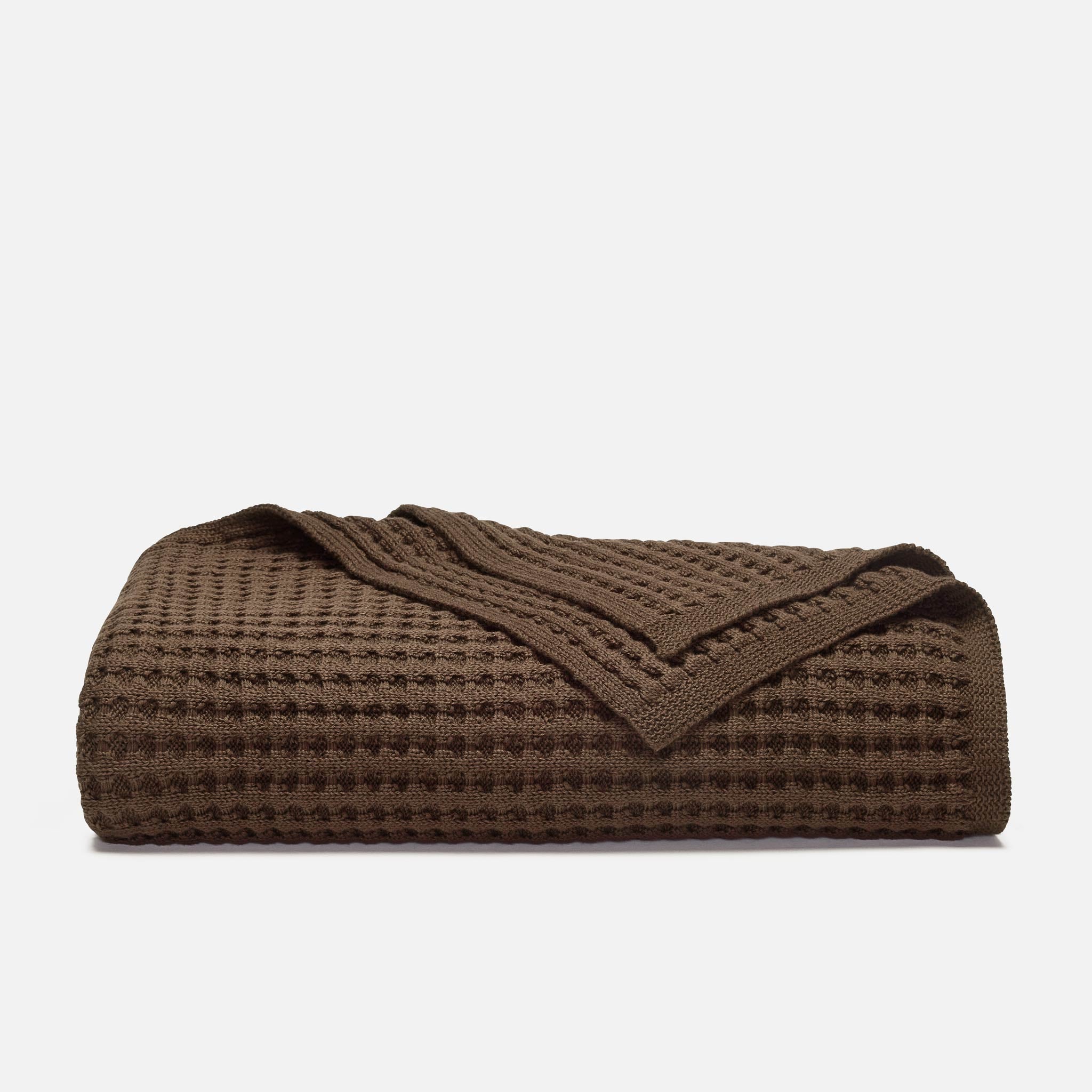 Chunky Waffle Knit Throw Blanket | Cozy Texture | Brooklinen