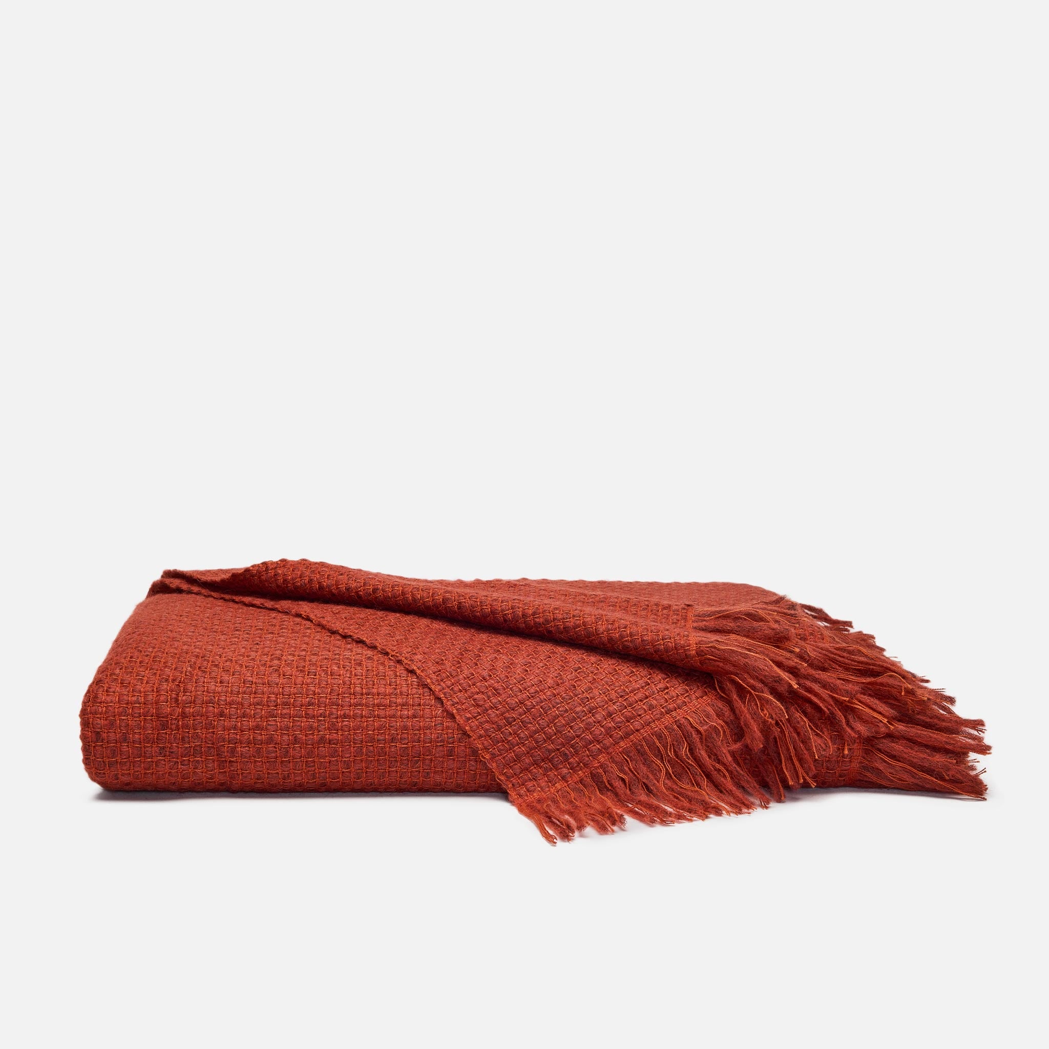 Basketweave Alpaca Throw Blanket | Breathable | Brooklinen