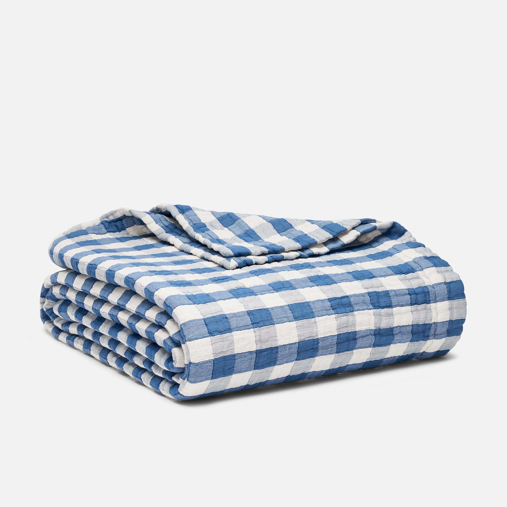 Breezeweave Gingham Blanket | Breathable | Brooklinen