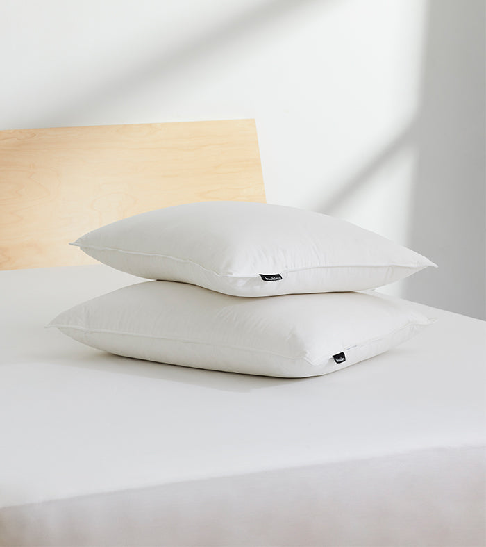 Sleep with the best. In 3 levels of plushness, let our pillows give you their full support.