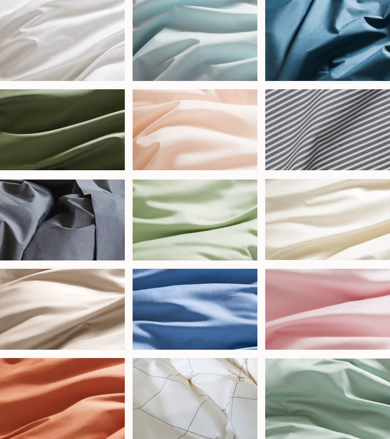 New Classic Percale & Luxe Sateen Sheets Brooklinen