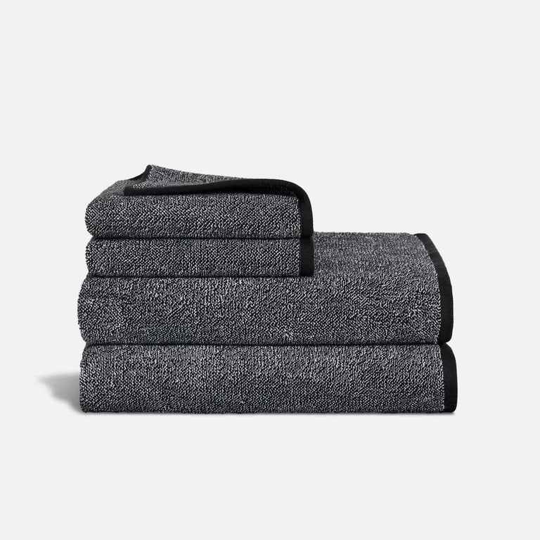 Brooklinen Classic Bath Sheet Bundle in Marled Black