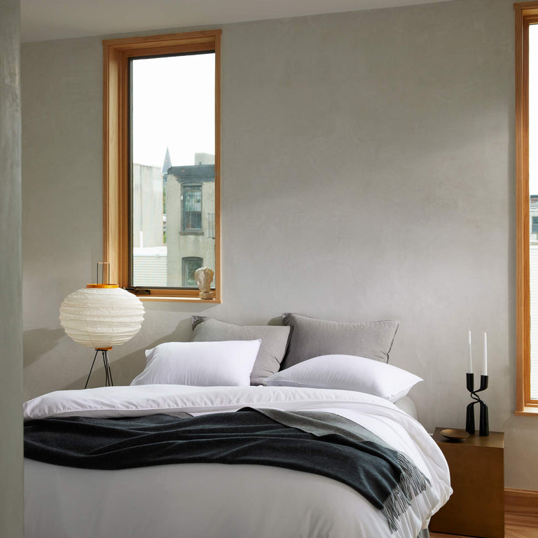 Gray best sale bed throw