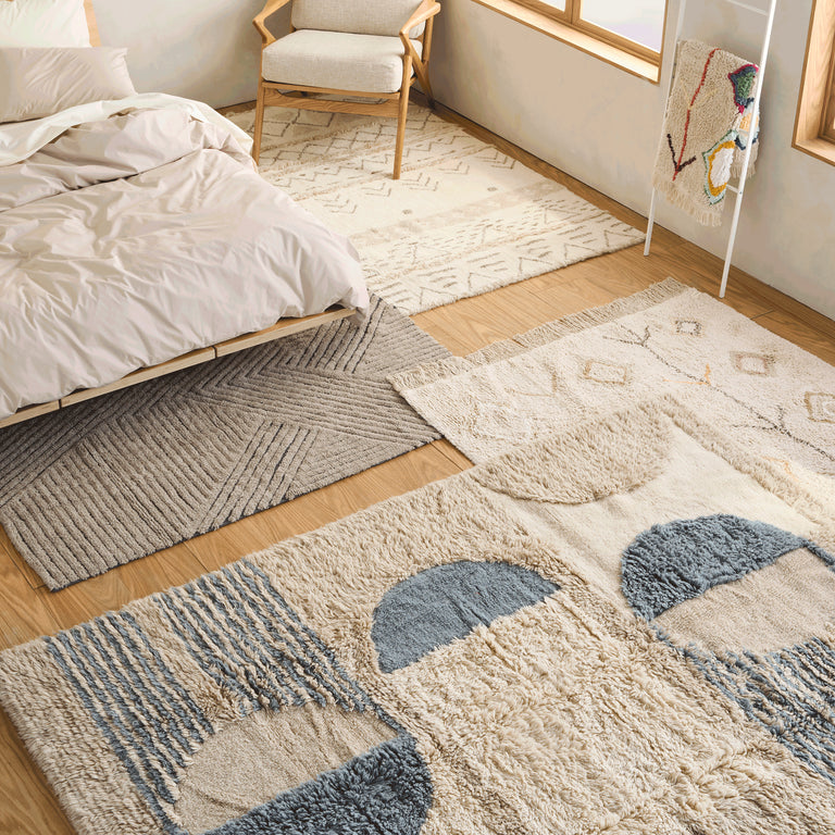 Kaarol Natural Washable Cotton Rug, Woolable by Lorena Canals