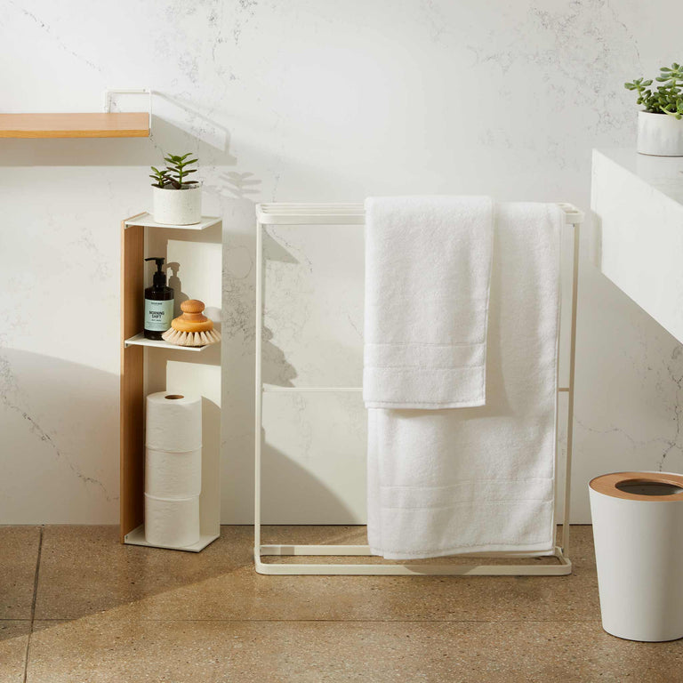 Modern Overhang Freestanding Towel Rack