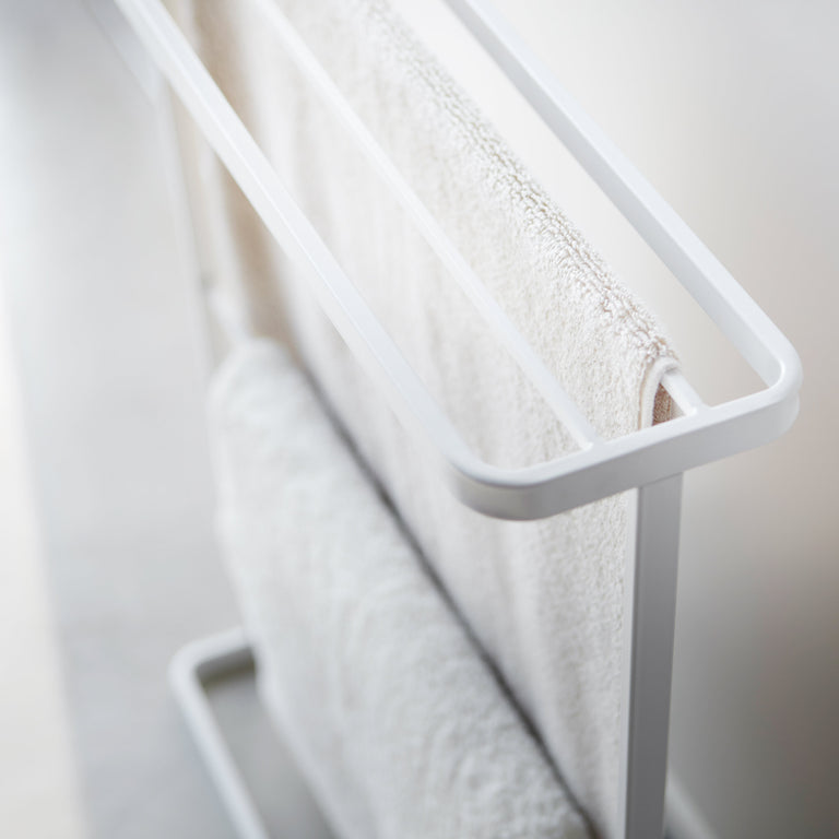 Yamazaki Home Tower Bath Rack - White