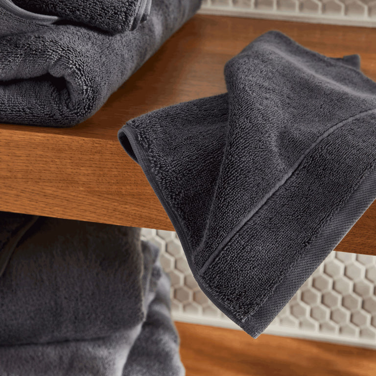 Highly Absorbent Classic Washcloths in Grey by Brooklinen - Holiday Gift Ideas