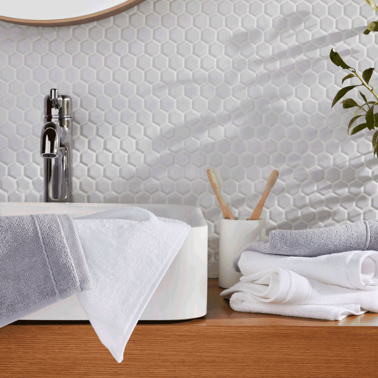 Highly Absorbent Classic Bath Sheets in White by Brooklinen