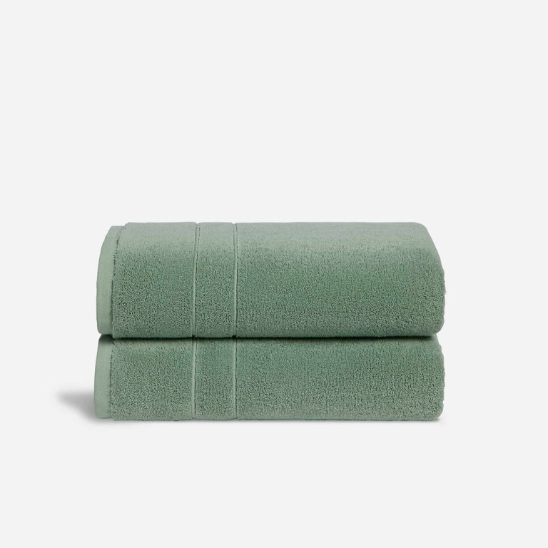 Super-Plush Bath Towels in Eucalyptus by Brooklinen - Holiday Gift Ideas