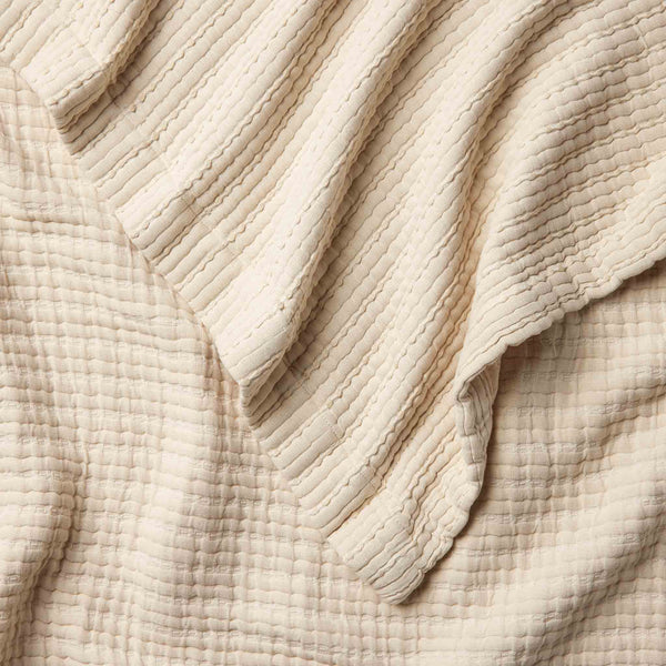 Lightweight Textured Throw Blanket Brooklinen
