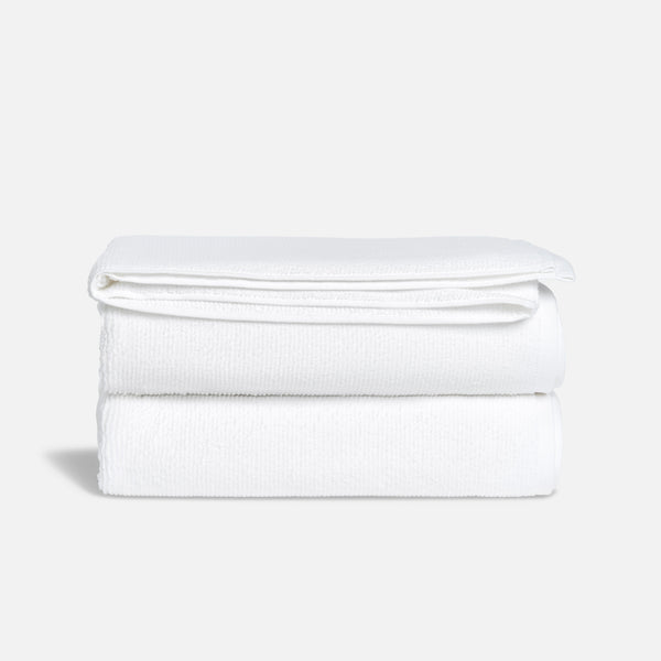Organic Ribbed Bath Sheets Brooklinen