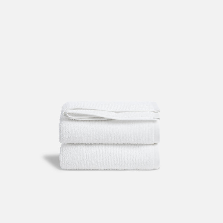 Organic Ribbed Hand Towels