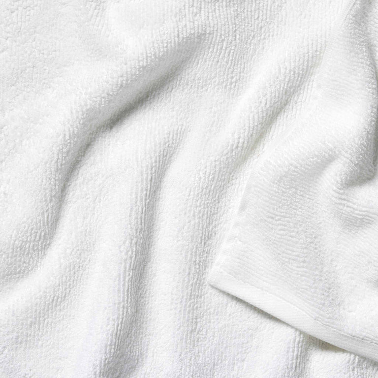  8 Pcs White Stripe Large Bath Towels Set Oversized