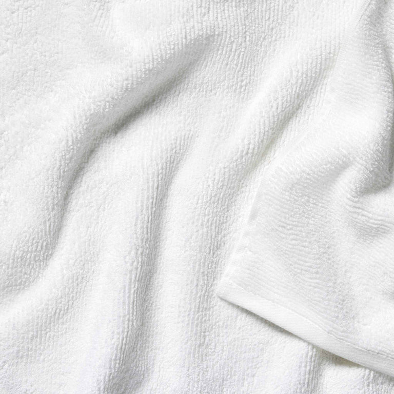 Brooks Ribbed Organic Cotton White Washcloth + Reviews