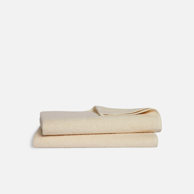 Fast-drying Ultralight Bath Towels in White by Brooklinen - Holiday Gift Ideas