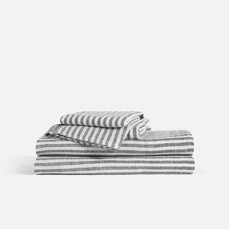 Washed Linen Core Sheet Set, Queen