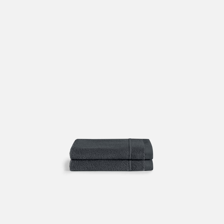 Classic Turkish Cotton Washcloths (Graphite)