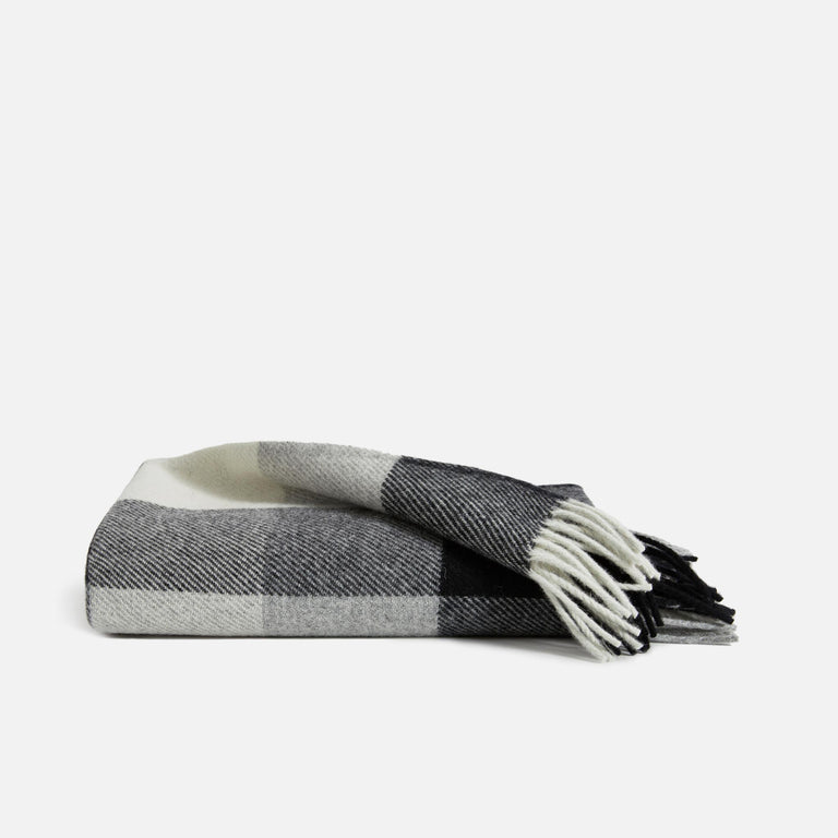 Black and grey throw deals