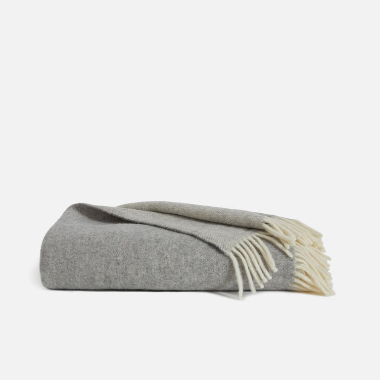 White grey on sale throw