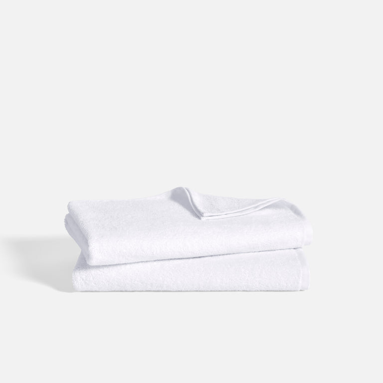 Fast-drying Ultralight Bath Towels in White by Brooklinen - Holiday Gift Ideas