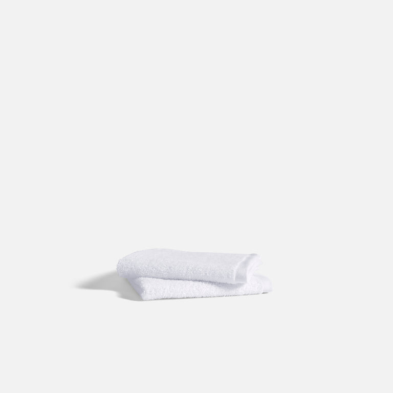 Fast-drying Ultralight Washcloths in White by Brooklinen - Holiday Gift Ideas