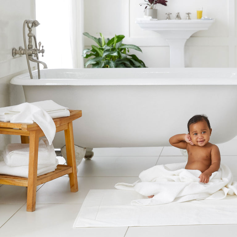 Fast-drying Ultralight Bath Towels in White by Brooklinen - Holiday Gift Ideas